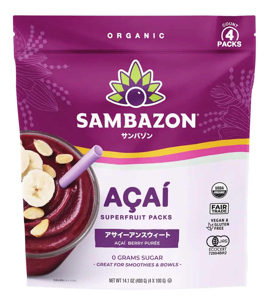 Unsweetened Frozen Açaí Superfruit Packs
